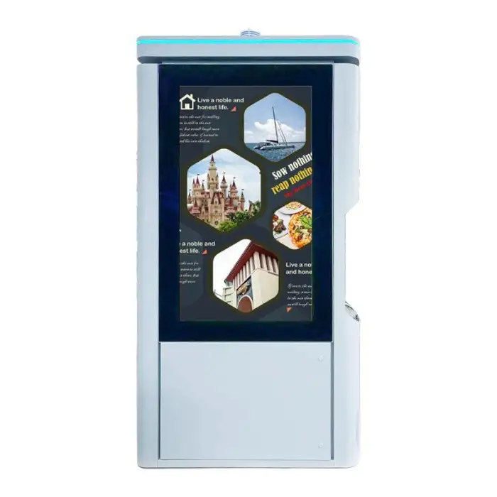 City Walk Outdoor Lcd Digital Signage Double Sided for Advertising and Smart City