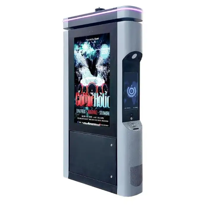 City Walk Outdoor Lcd Digital Signage Double Sided for Advertising and Smart City