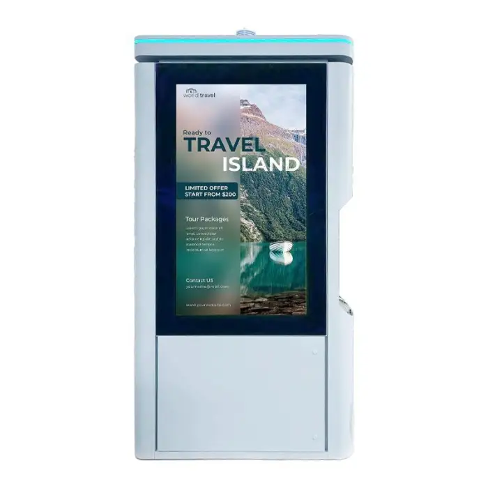 City Walk Outdoor Lcd Digital Signage Double Sided for Advertising and Smart City