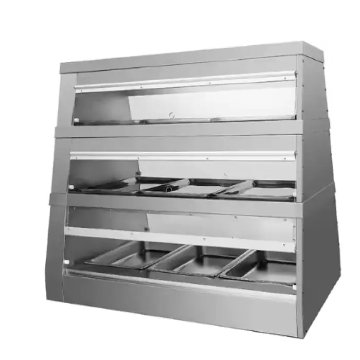 Commercial Stainless Steel Hot Food Insulation Display Cabinet Wholesale Electric Heating Display Cabinet Restaurant Buffet