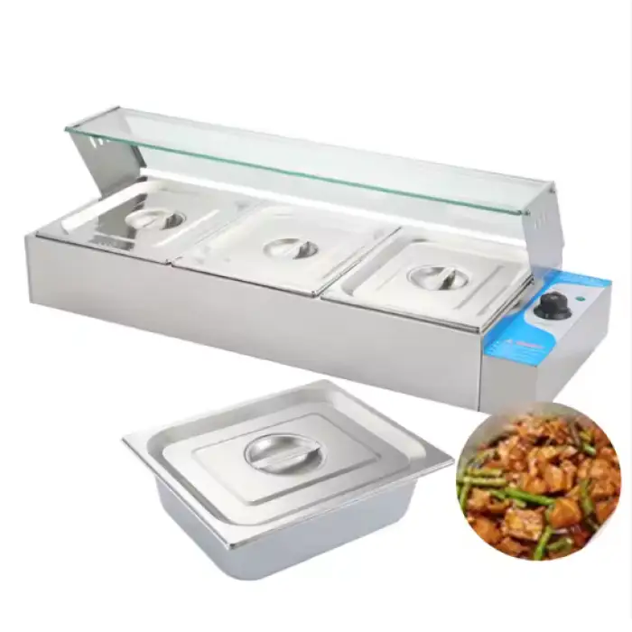 Commercial Stainless Steel Thermal Insulation Constant Temperature Food Preservation Display Cabinet