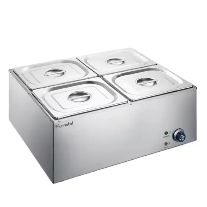 4 Pans Electric Bain Marie Buffet Stainless Steel Food Warmer for Catering Industry