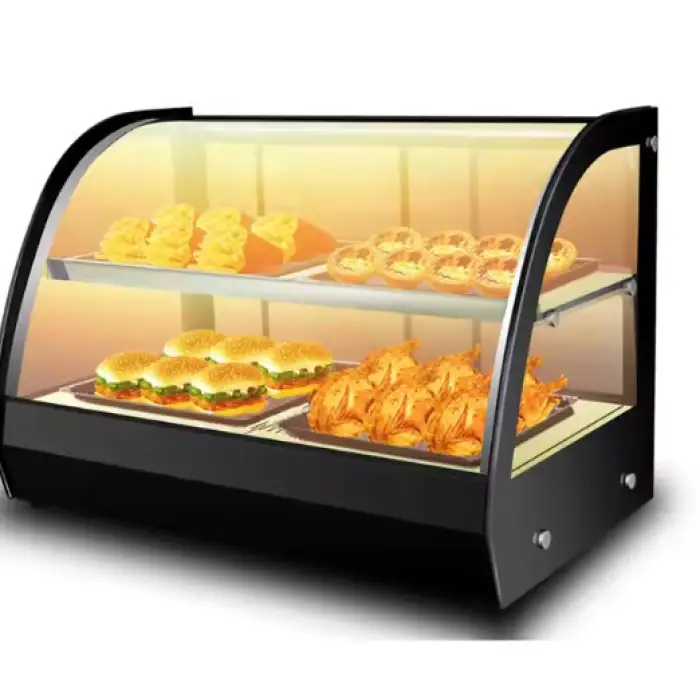 Stainless Steel Food Warmer Display Cabinet Pie Warmer and Hot Food Display