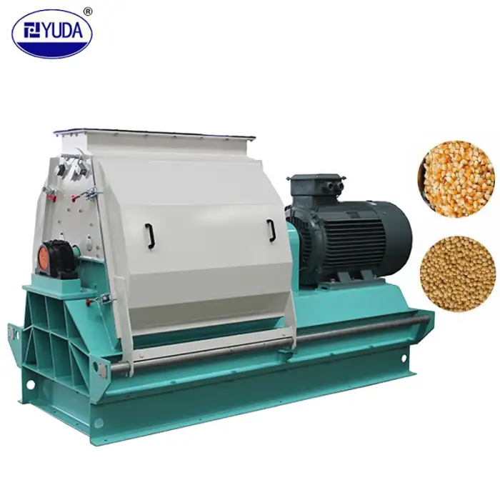 YUDA CE 3-4t/h Farm Feeding Grain Crusher Corn Wheat Water Drop Hammer Mill Machine