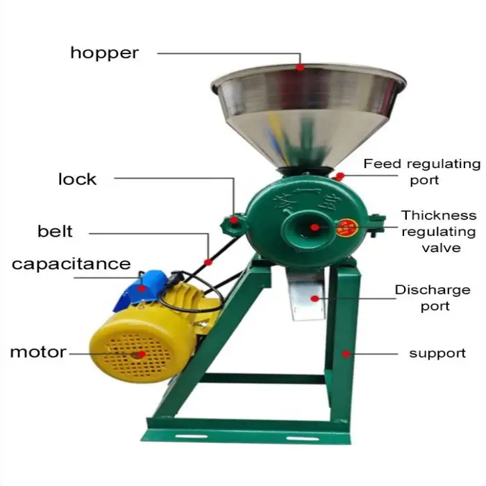 Cassava Flour Making Machine Flour Mill Flour Kneading Dry Date Powder Grinding Machine