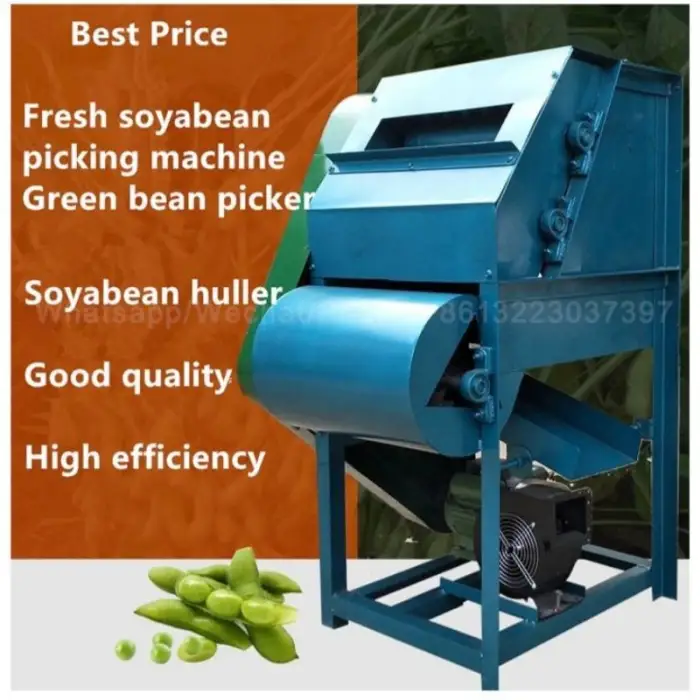 Automatic Green Bean Picker Huller Small Aoybean Harvester