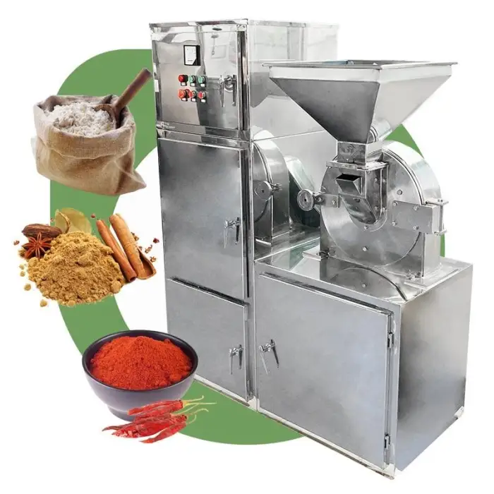 Flour Mill Spice Almond Food Milling Process Pulverizer Bark Grind From Machine