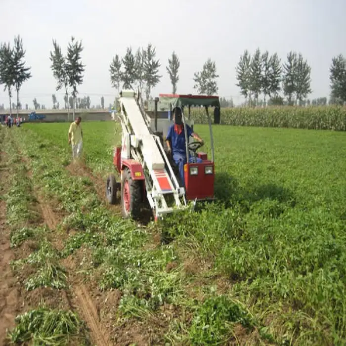 Self-propelled Combined Peanut/groundnut Harvester 2 Rows diesel Engine Harvester