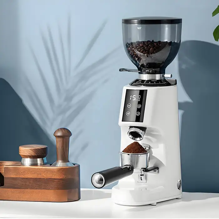 100 Level Adjustable Fine Grinding Touch Display Automatic Electric Office Home Cafe Coffe Coffee Bean Grinder