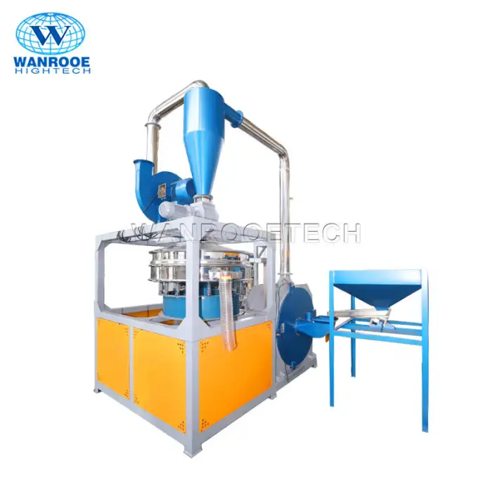 Long Service Life Waste Plastic Granules Grinding PVC UPVC Pellets Milling Recycling Rotor Type Pulverizer Machine