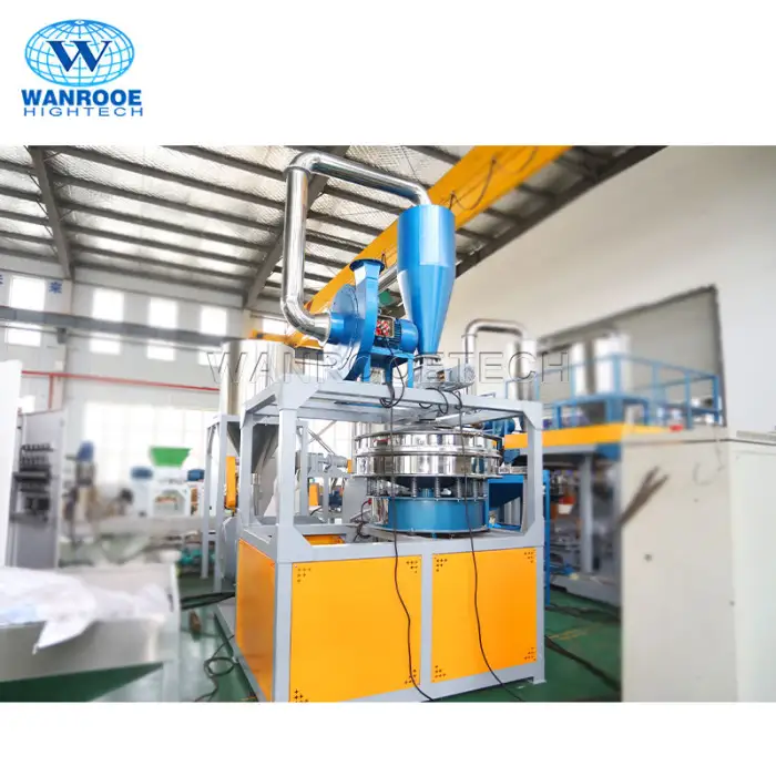 Long Service Life Waste Plastic Granules Grinding PVC UPVC Pellets Milling Recycling Rotor Type Pulverizer Machine