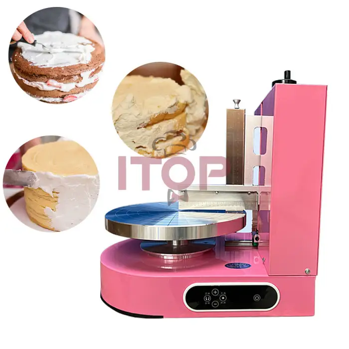 Cake Coating Machine Lazy Baking Equipment Smearing Cream Birthday Cake 4-12 Inch Durable Cream Spreading Machine