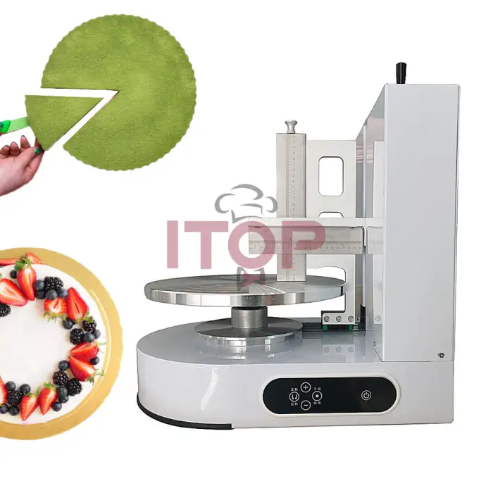 Cake Coating Machine Lazy Baking Equipment Smearing Cream Birthday Cake 4-12 Inch Durable Cream Spreading Machine