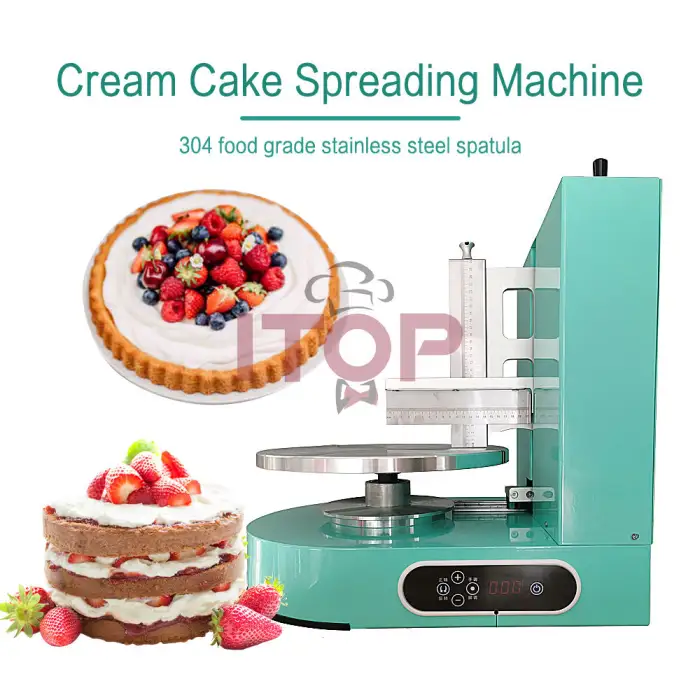 Cake Coating Machine Lazy Baking Equipment Smearing Cream Birthday Cake 4-12 Inch Durable Cream Spreading Machine