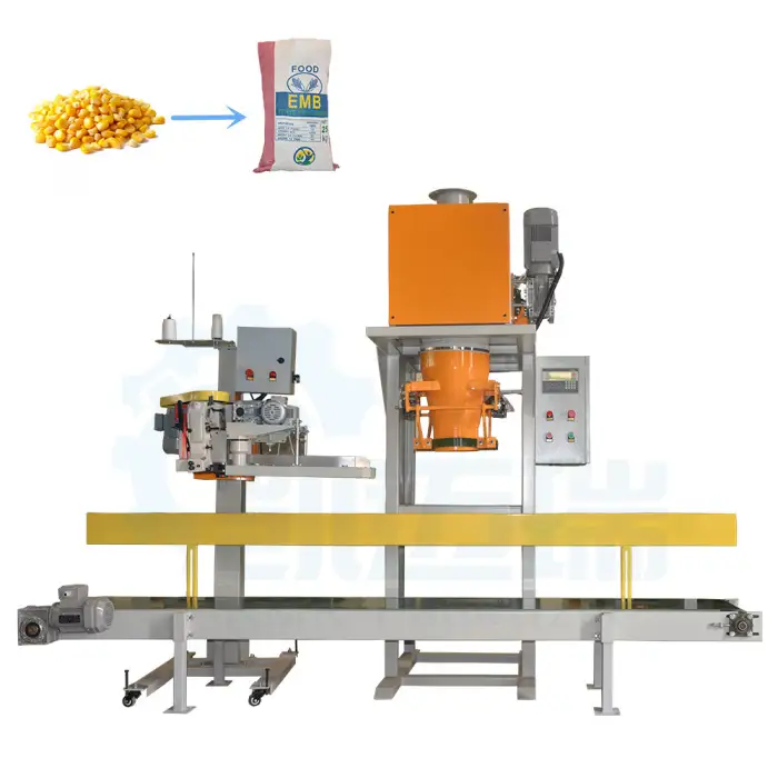 25kg 20kg 30kg 50kg Weighing Packaging Machine Belt Powder Feed Industrial Waxes Belt Sealing Packing Line