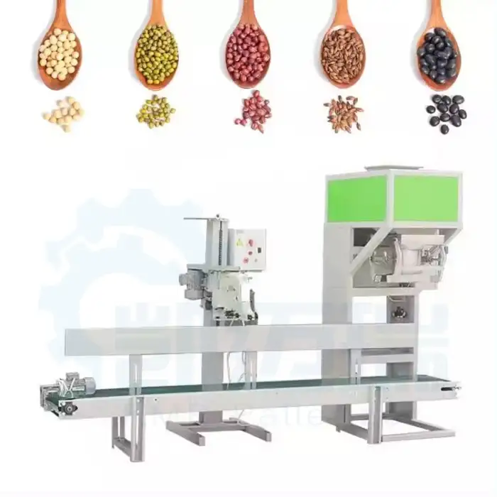 25kg 20kg 30kg 50kg Weighing Packaging Machine Belt Powder Feed Industrial Waxes Belt Sealing Packing Line