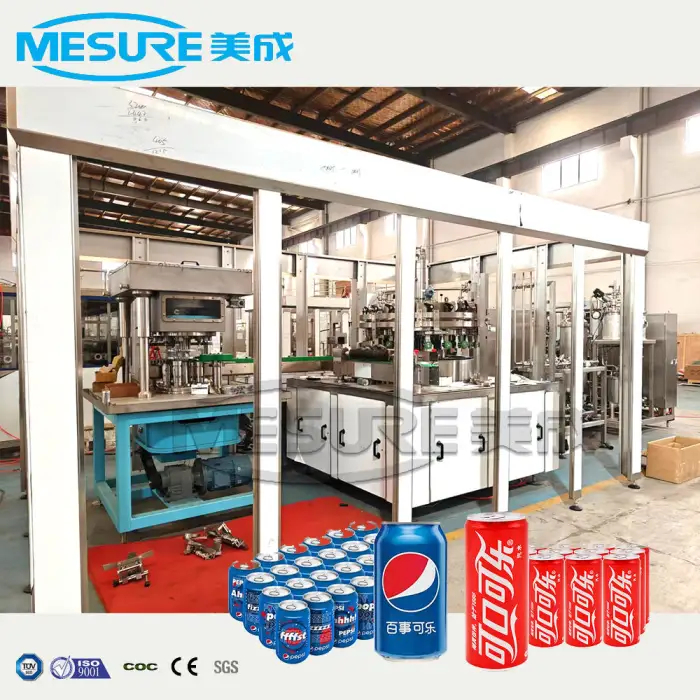 Industrial Mass-Produced Macro Craft Beer Pop Can Filling Filler Sealing Seaming Seamer Machine Canned Canning Line Equipment