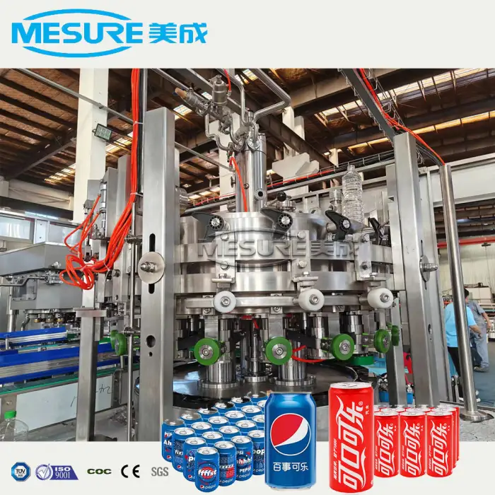 Industrial Mass-Produced Macro Craft Beer Pop Can Filling Filler Sealing Seaming Seamer Machine Canned Canning Line Equipment