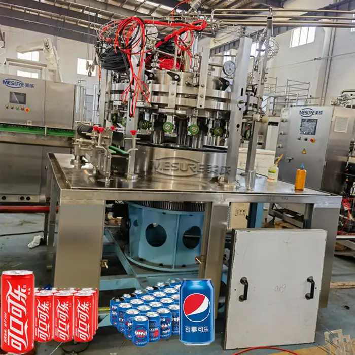 Industrial Mass-Produced Macro Craft Beer Pop Can Filling Filler Sealing Seaming Seamer Machine Canned Canning Line Equipment