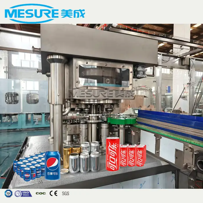 Industrial Mass-Produced Macro Craft Beer Pop Can Filling Filler Sealing Seaming Seamer Machine Canned Canning Line Equipment