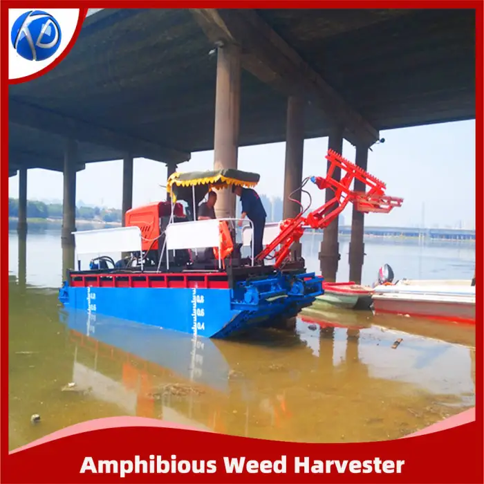 Amphibious Weed Harvester Aquatic Weed Harvester for Wetland Reed Harvest