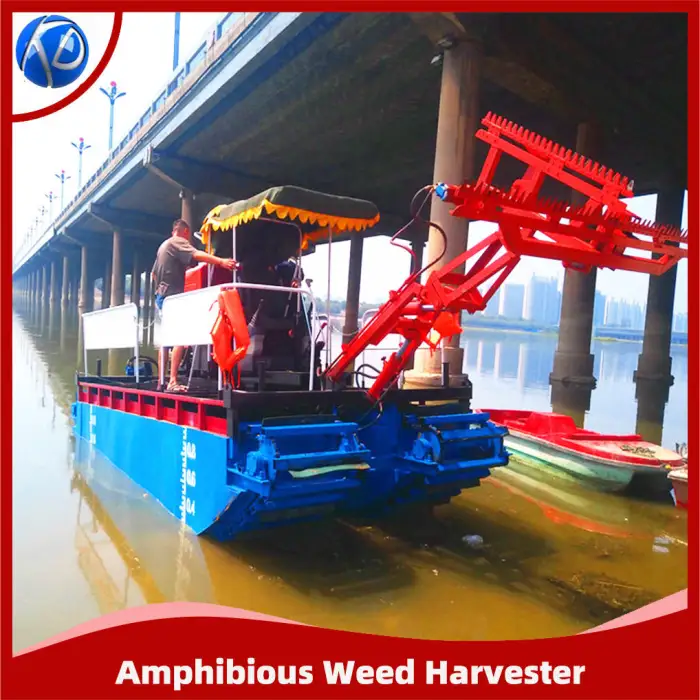 Amphibious Weed Harvester Aquatic Weed Harvester for Wetland Reed Harvest