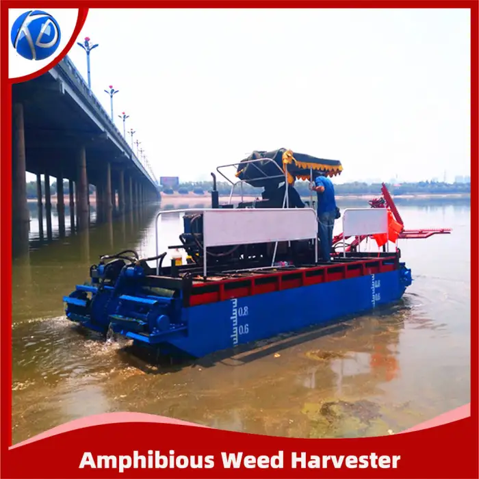 Amphibious Weed Harvester Aquatic Weed Harvester for Wetland Reed Harvest