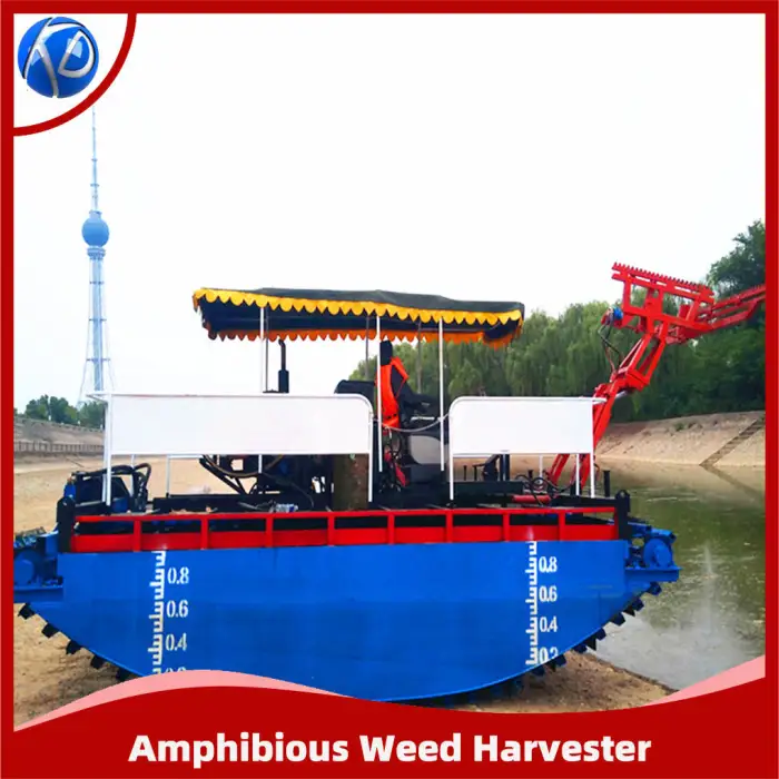 Amphibious Weed Harvester Aquatic Weed Harvester for Wetland Reed Harvest