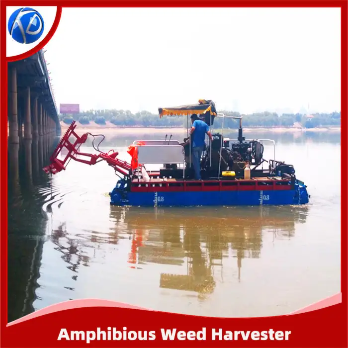 Amphibious Weed Harvester Aquatic Weed Harvester for Wetland Reed Harvest