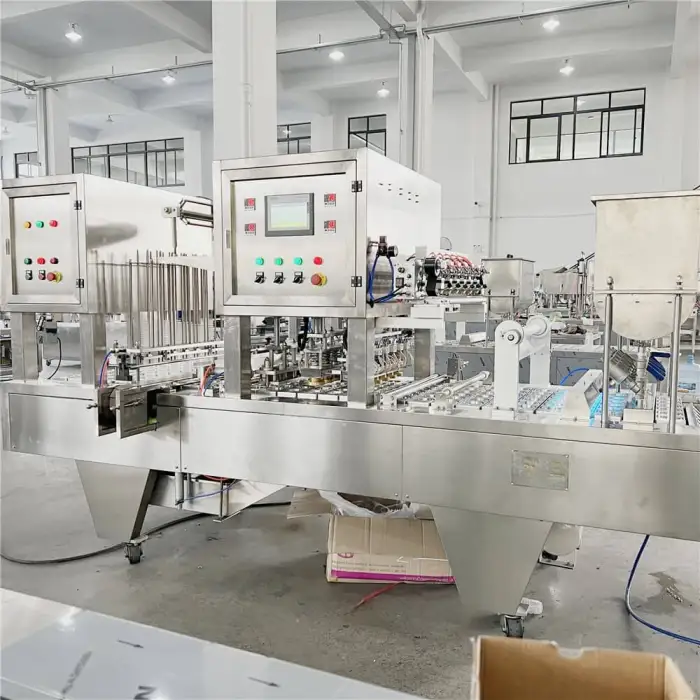 Cup Washing and Filling Sealing Machine for Automatic Packing Liquid Water Juice and Milk Tea Machinery Industry Equipment