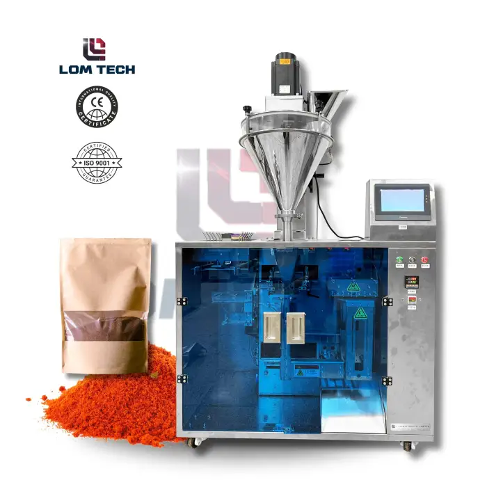 ndustrial Powder Packing System with Granular and Detergent Powder Pouch Filler