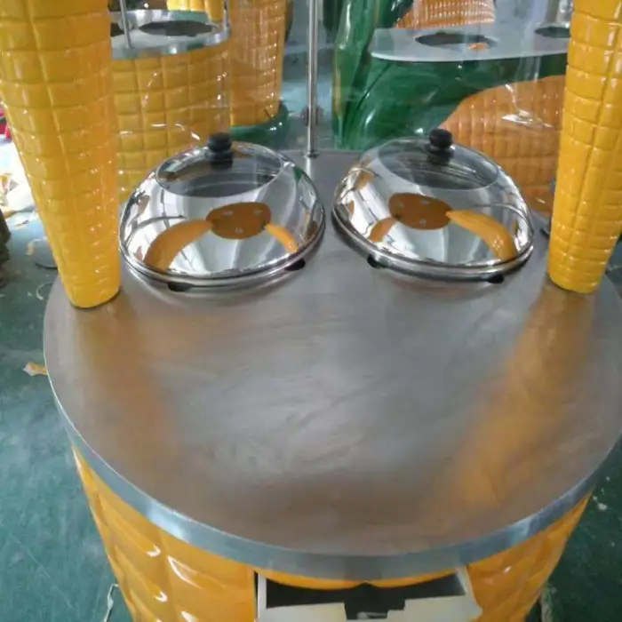 Moveable Fresh Sweet Corn Kiosk Stall Corn-Shaped Fiberglass Stall Outdoor Restaurants Hotels Corn Stand