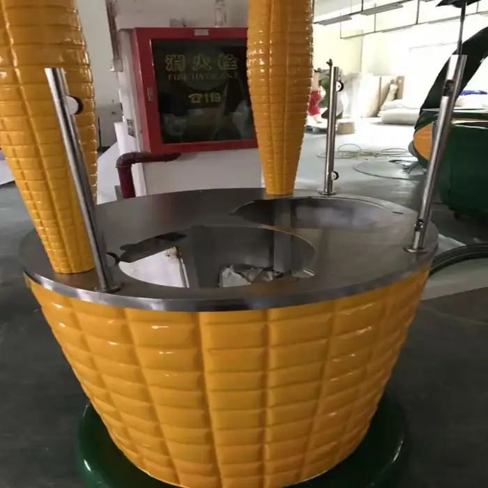 Moveable Fresh Sweet Corn Kiosk Stall Corn-Shaped Fiberglass Stall Outdoor Restaurants Hotels Corn Stand