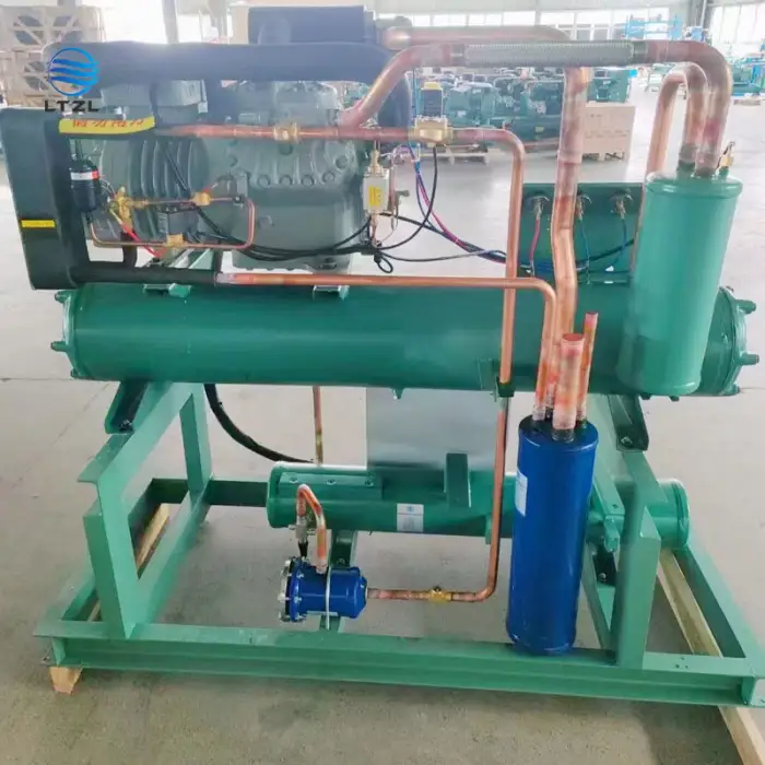 Cold Storage Industrial Refrigeration Unit 380V Bitzer Piston Compressor Bitzer Condensing Unit Refrigerated Container