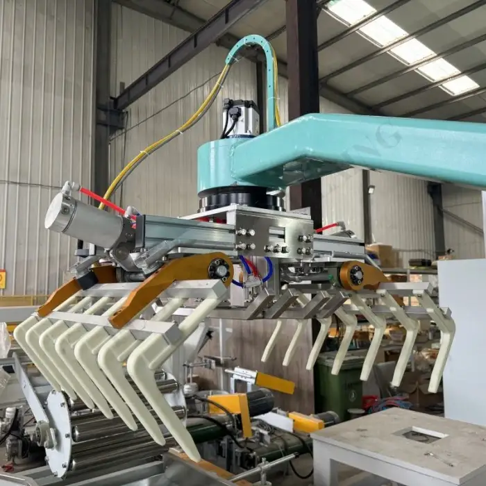 Low Noise Level Industrial Machine Four Axis Palletizer Robot for Metal Sheet Feeding Automated Bag Robot Packing