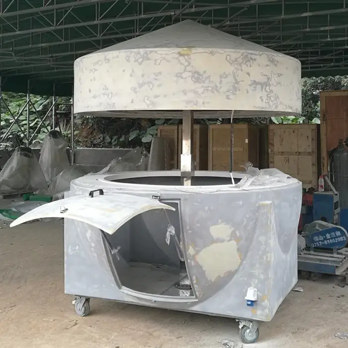 New Outdoor Commercial Coconut Juice Kiosk Metal and Fiberglass Booth with High Productivity Pump 220V for Food Industry