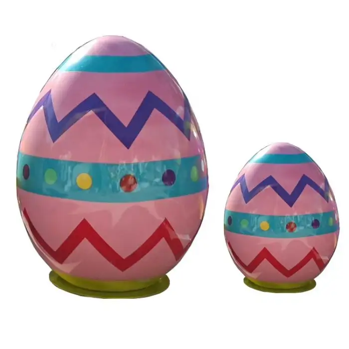 Large Custom Plastic Giant Surprise Egg Fiberglass Easter Decoration for Party Wall Decorations