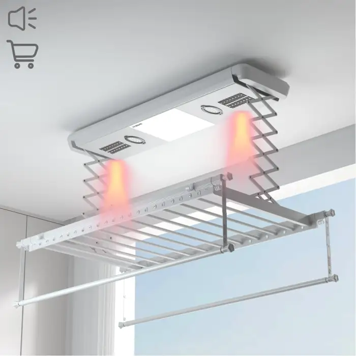 Electric Clothes Rack Balcony Telescopic Clothes Rack Drying Sterilization Voice Remote Control Intelligent Clothes Rack