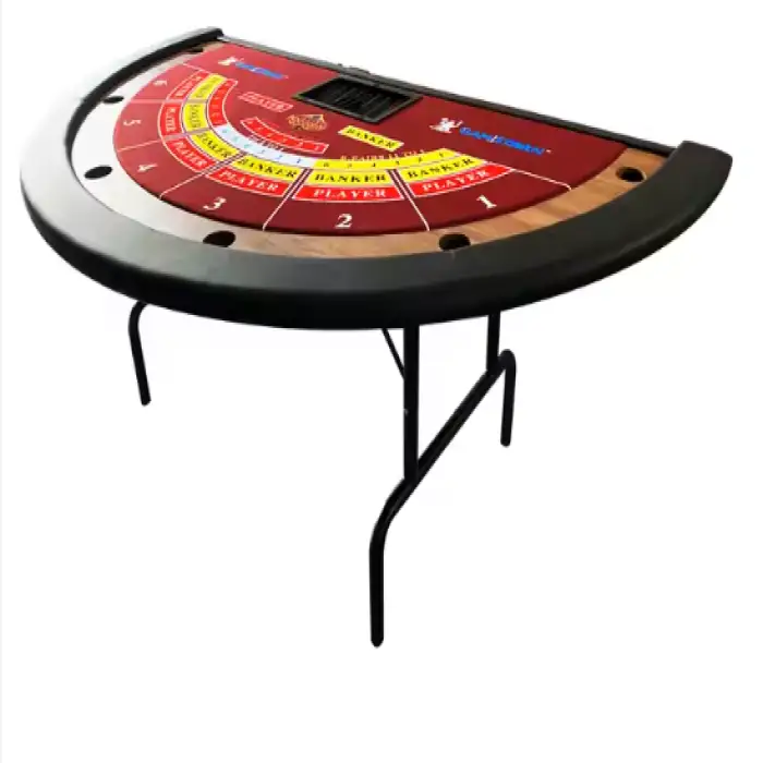 84Inch Custom Layout Gaming Table LED Poker Table with Card Shuffler