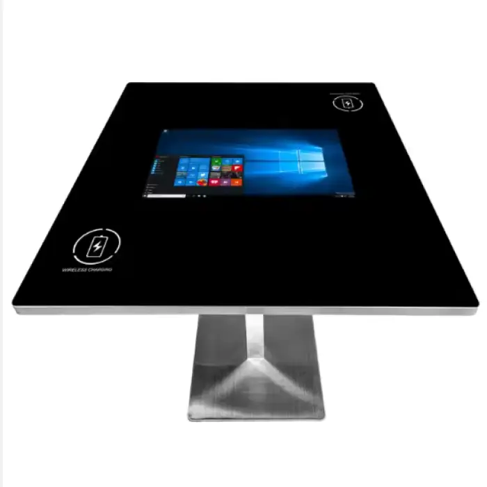 Touch Screen Gaming Table Wireless Charged 21.5 Inch LCD Screen Coffee Shop Touch Table