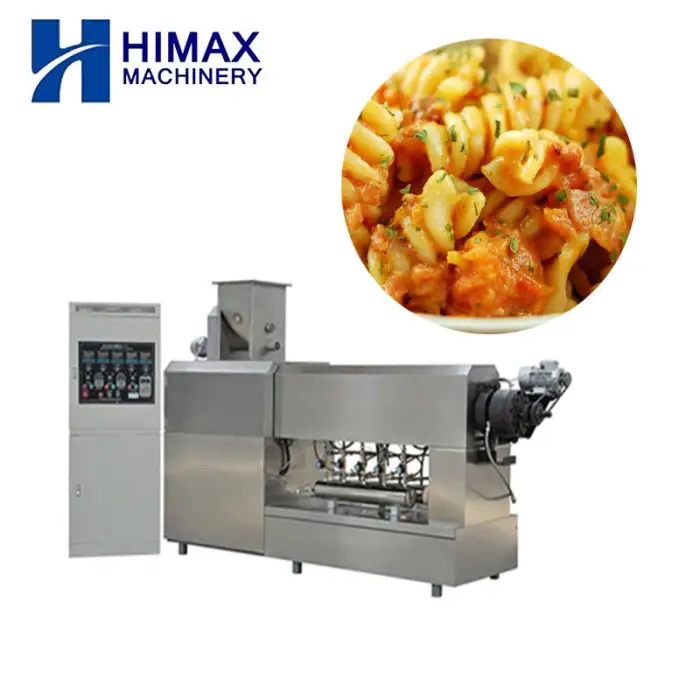 Commercial Automatic Pasta Processing Machinery Pasta Single Screw Extruder Production Line Macaroni Making Machine