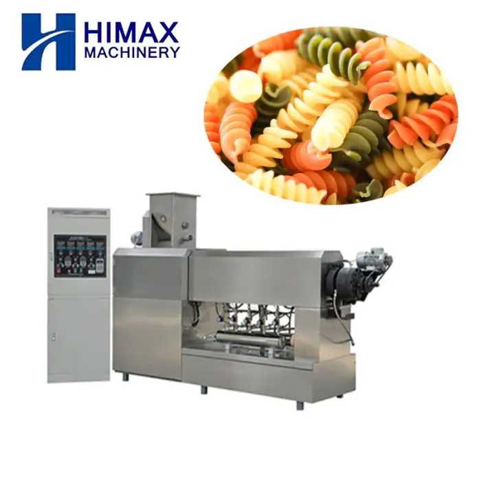 Commercial Automatic Pasta Processing Machinery Pasta Single Screw Extruder Production Line Macaroni Making Machine