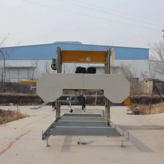 Petrol Engine Sawmill Band Saw Wood Cutting Machine Woodworking Log Application New Used Condition Core Components Blade Motor