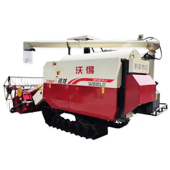 FM World 4LZ-5.0E High Productivity Combine Harvester Agricultural Machinery with Gear Core Components