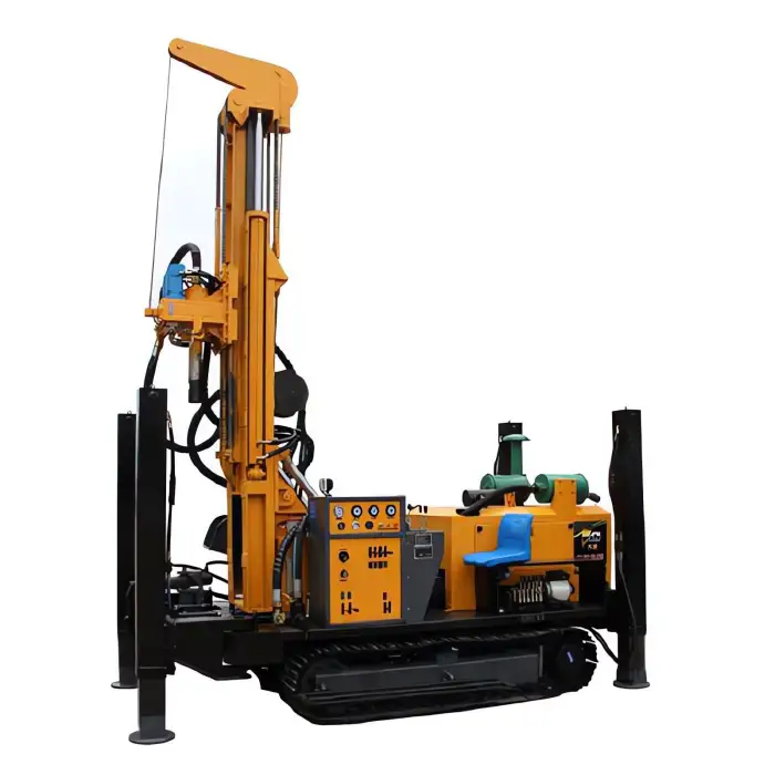 Industrial Grade Automatic Control Drilling Machine with Compressor for Deep Well Constructio