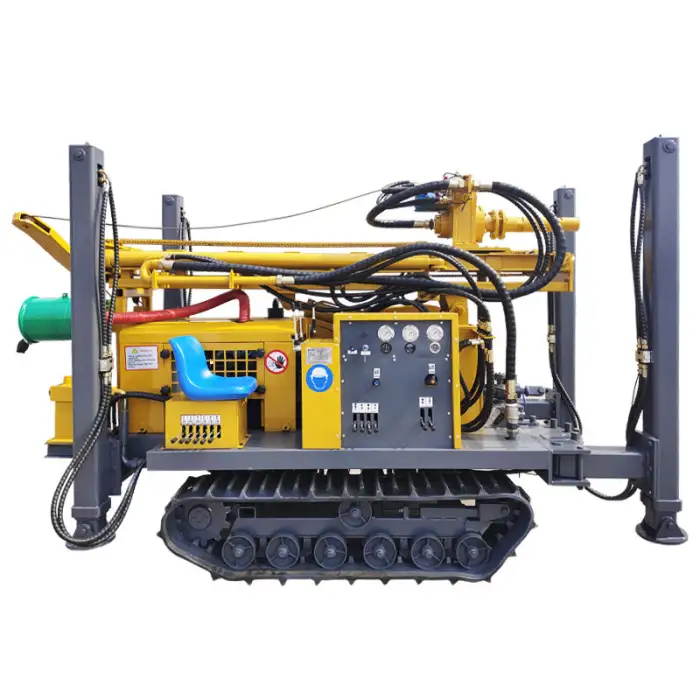 Industrial Grade Automatic Control Drilling Machine with Compressor for Deep Well Constructio