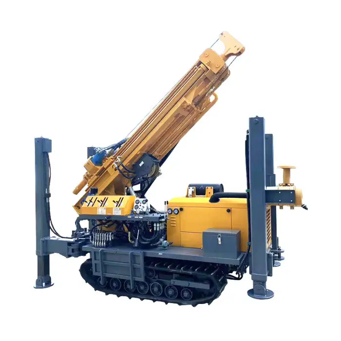 Industrial Grade Automatic Control Drilling Machine with Compressor for Deep Well Constructio