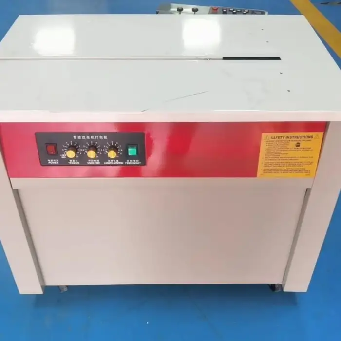 Semi Automatic Box Strapping Machine Electric Carton Sealing Bundle Strapping Tool PP Belt Platform Table Packaging Equipment