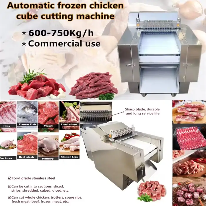 Factory Direct Bacon Sausage Beef Cutting Machine Kitchen Large Band Saw Pork Chop Steak Cut Meat Cutting Machine