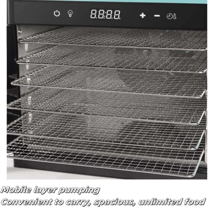 Stainless Steel New Style 8 Layers Intelligent Timed Fruit Dryer Vegetable Food Visualization Household DIY Healthy Pet Snack